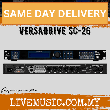 WHARFEDALE PRO VERSADRIVE SC 26 DSP Series 2 In 6 Out Speaker Management System (SC-26 SC26)