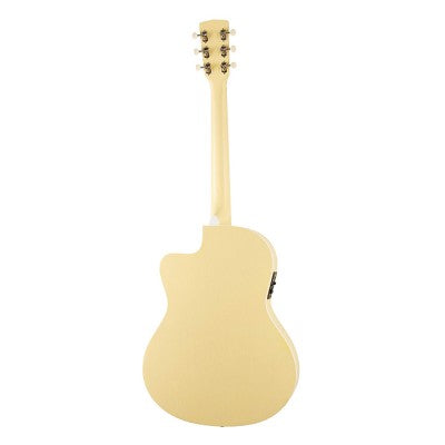 Cort JADE CLASSIC Acoustic-Electric Guitar with Gig Bag - Pastel Yellow Open Pore (JADE-CLASSIC/JADECLASSIC)