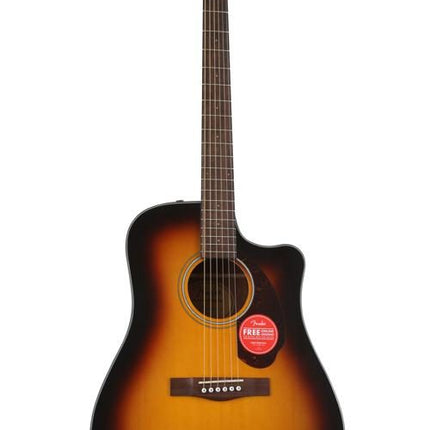 Fender CD-140SCE Dreadnought Acoustic-Electric Guitar with Case - Sunburst (CD140SCE/CD 140SCE)