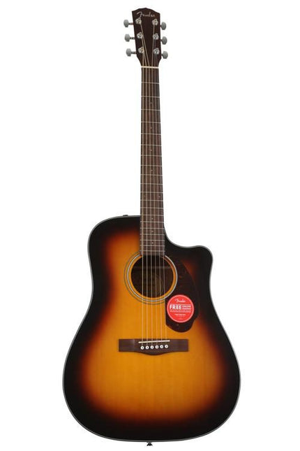 Fender CD-140SCE Dreadnought Acoustic-Electric Guitar with Case - Sunburst (CD140SCE/CD 140SCE)