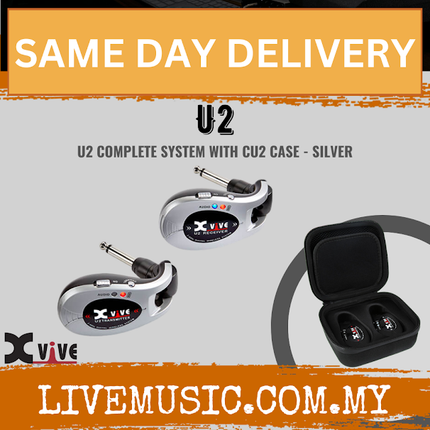 Xvive U2 Digital Wireless Guitar System with Xvive CU2 Travel Case ( U 2 / CU2)
