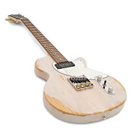 Cort Sunset TC Electric Guitar Jatoba Fretboard with Gig Bag - Worn White Blonde