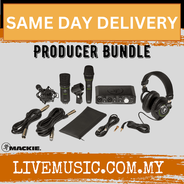 Mackie Producer Bundle With EM-91C And EM-89D Microphone, MC-100 Headphone And Mic Stand (EM91C/EM89D/MC100)