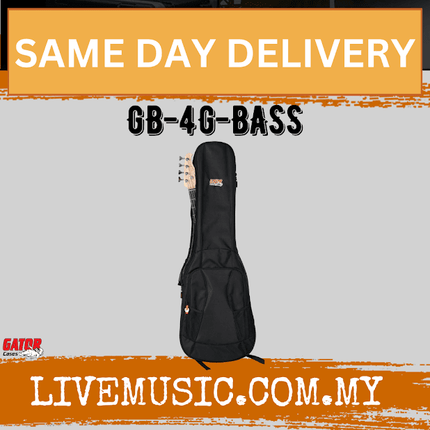 Gator GB-4G Bass 4G Series Gig Bag for Electric Bass Guitar (GB4GBass/GB-4G-Bass)
