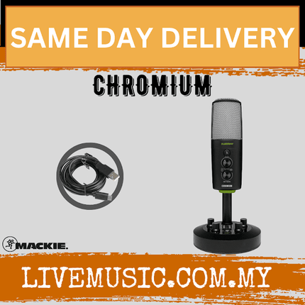 Mackie EM-CHROMIUM USB Condenser Microphone with 2-channel Mixer (EMCHROMIUM/EM CHROMIUM)