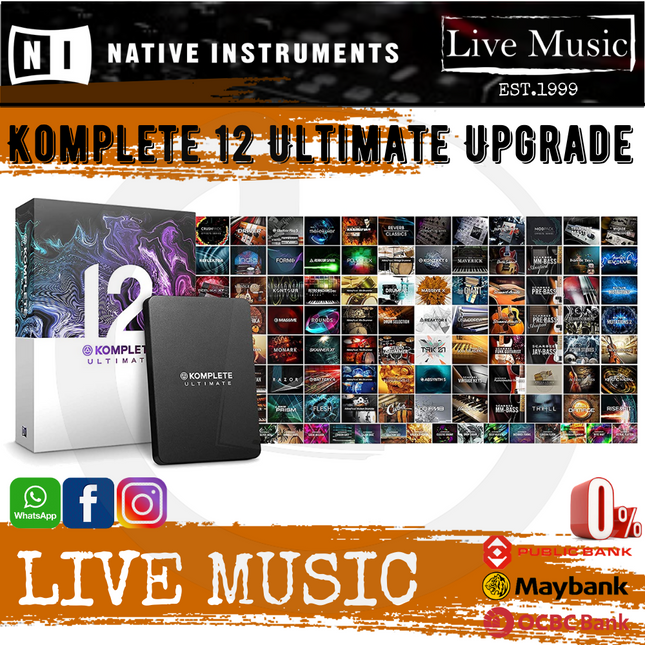 Native Instruments Komplete 12 Ultimate (Upgrade from Komplete)