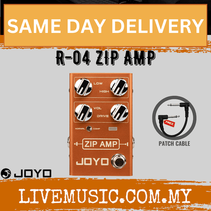 Joyo R-04 ZIP AMP Compressor Overdrive Electric Guitar Effects Pedal ( R04 / R 04 )