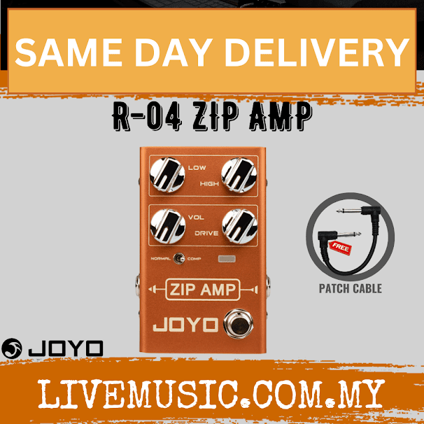 Joyo R-04 ZIP AMP Compressor Overdrive Electric Guitar Effects Pedal ( R04 / R 04 )