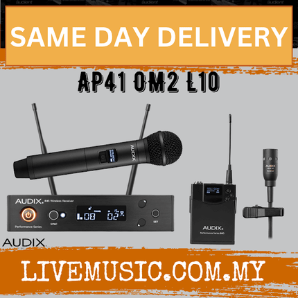 Audix AP41 OM2 L10 Combo Wireless Microphone System ( AP41-OM2L10 / AP41OM2L10 )