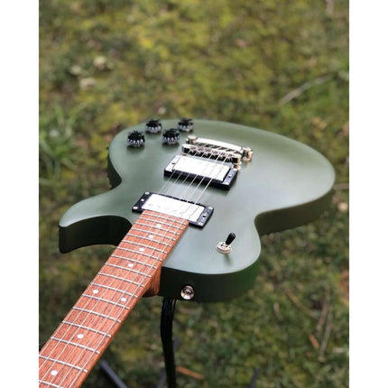 Cort CR150 Electric Guitar Jatoba Fretboard with Gig Bag - Olive Drab Satin (CR-150/CR150)