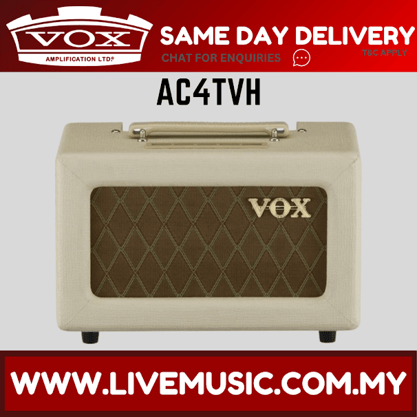 VOX AC4TVH 4W Tube Guitar Amp Head Cream