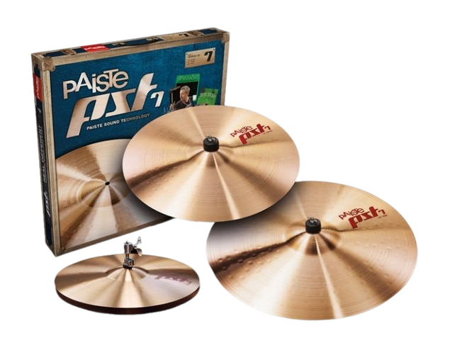 Paiste PST 7 Universal Cymbal Set - 14"/16"/20" - (14" Hi-Hat / 16" Crash / 20" Ride / PST7)