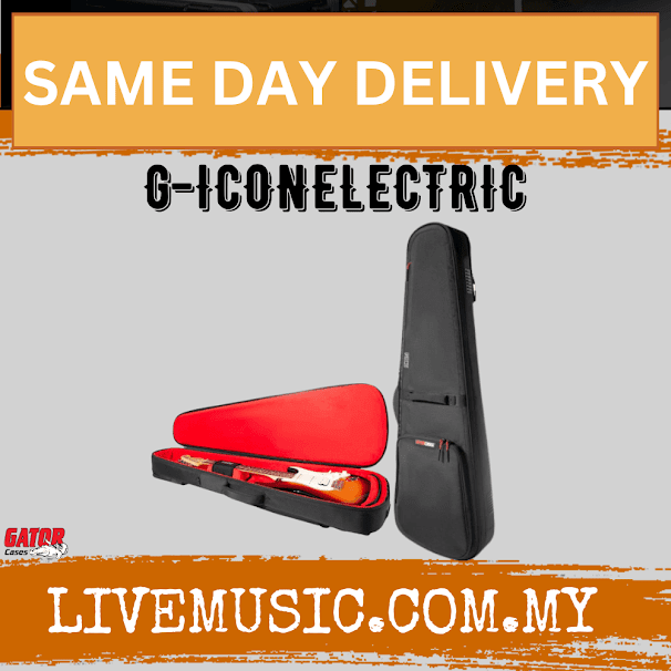 Gator G-ICONELECTRIC Icon Series Electric Guitar Gig Bag - Black ( G ICONELECTRIC / GICONELECTRIC )