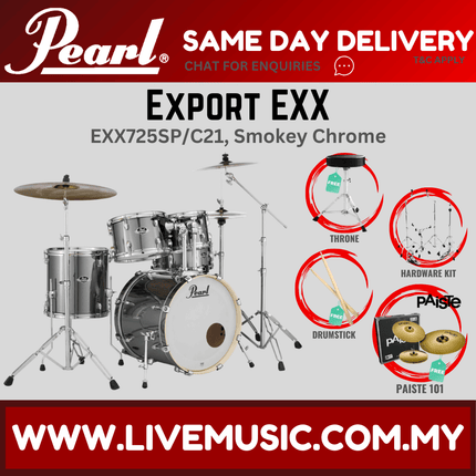 Pearl Export EXX 5-Piece Drum Set with Paiste101 Cymbals Set ( EXX725SP/C )