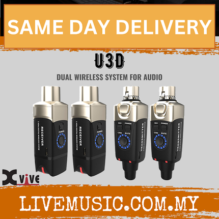 Xvive U3D Stereo XLR Plug-on Wireless System ( U 3D / U-3D )