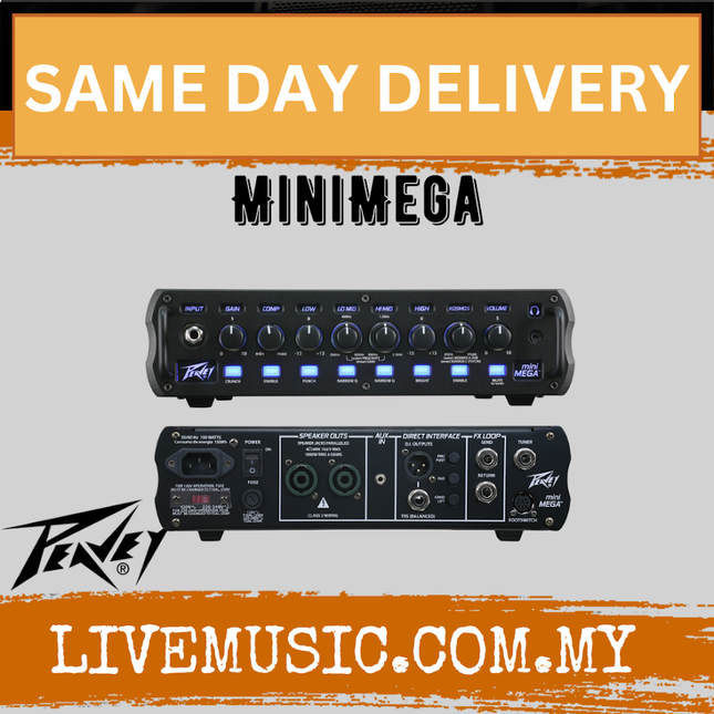 Peavey MiniMega 1000-Watt Lightweight Bass Head (Mini Mega/Mini-Mega)