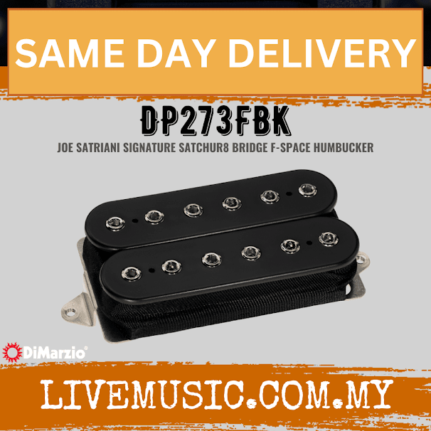 DiMarzio DP273FBK Satchur 8 F-Spaced -Black (DP-273FBK/DP 273FBK)