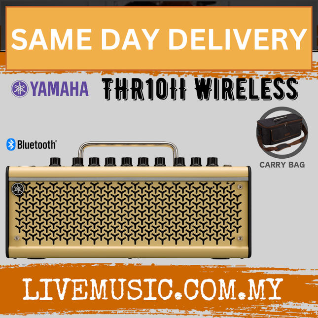 Yamaha THR10II Wireless 20 Watt 2x3 Guitar Combo Amplifier Modeling Amp w/Bag (THR10 II THR 10II)