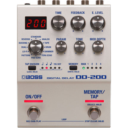 Boss DD-200 Digital Delay Pedal (DD200 DD 200)