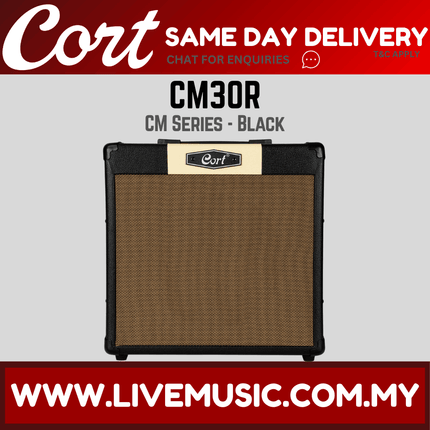 Cort CM30R-BK 30-Watt Electric Guitar Amplifier - Black ( CM30R / CM30RBK )