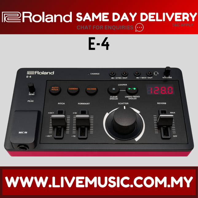 Roland E-4 voice tweaker vocal processor with control knobs and inputs