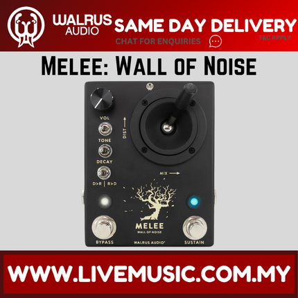 Walrus Audio Melee: Wall of Noise Guitar Effects Pedal, Black