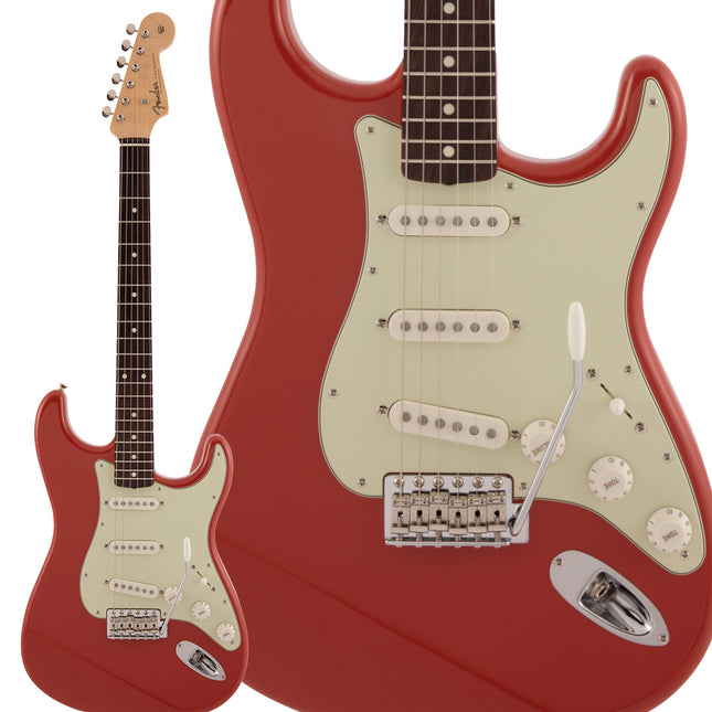 Fender Japan Traditional II 60s Stratocaster Electric Guitar, RW FB, Fiesta Red