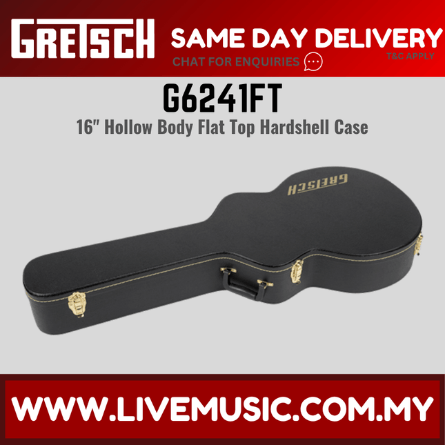 Gretsch G6241FT 16 Inch Hollowbody Flat Economy Hardshell Guitar Case