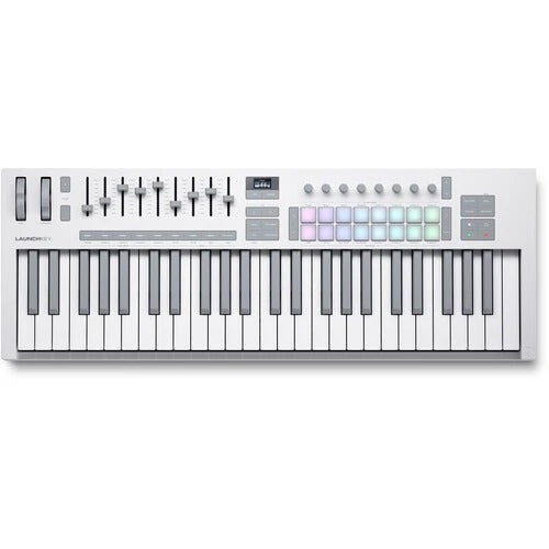 Novation Launchkey 49 MK4 Keyboard Controller - White (N16 NOVLKE49MK4WHT/N16NOVLKE49MK4WHT)