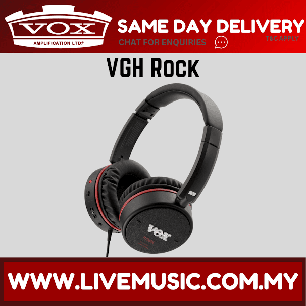 Vox VGH Rock Guitar Headphones with Effects (VGH-Rock/VGHRock)