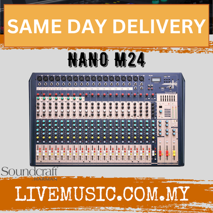 Soundcraft Nano M-24 24-Channel USB Mixer ( M24 / M 24 )