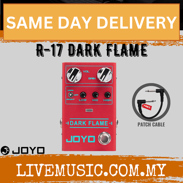 Joyo R-17 DARK FLAME High Gain Distortion Pedal ( R17 / R 17 )