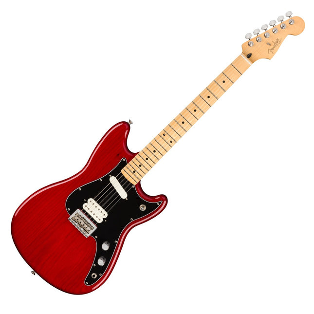 Fender Player Duo-Sonic HS Electric Guitar, Maple Fretboard - Crimson Red Transparent