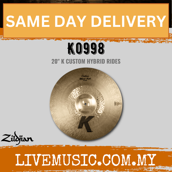 Zildjian 20" K Series Custom Hybrid Ride Cymbal (K0998)