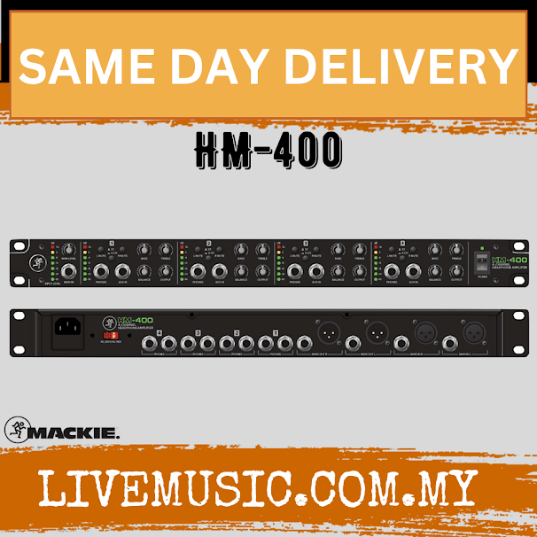 Mackie HM-400 - 4 Channel Headphone Amplifier (HM400)