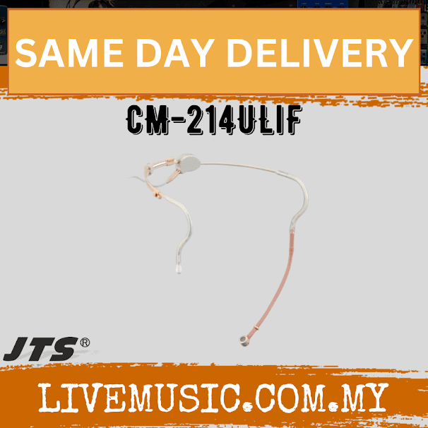 JTS CM-214ULI Lightweight headset microphone - Unidirectional - Beige ( CM214ULI / CM 214ULI )