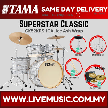 Tama Superstar Classic CK52KRS 5-Piece Drum Set With Paiste101 Cymbal Set - ( CK-52KRS )