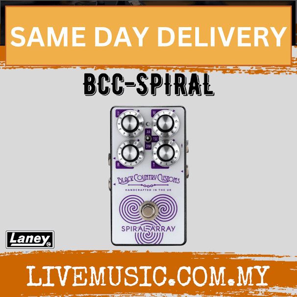 Laney BCC- SPIRAL Black Country Customs Spiral Array Chorus Effects Pedal