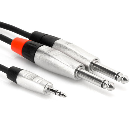Hosa HMP-006Y Pro Y Cable, 3.5mm TRS to 1/4inch, 6ft (HMP006Y/HMP 006Y)
