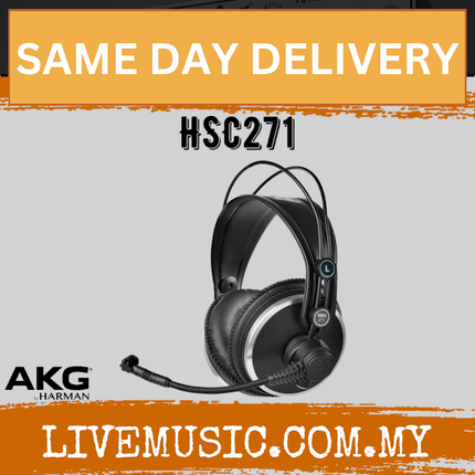 AKG HSC271 Studio Set Professional Headset with Dynamic Microphone (HSC-271/HSC 271)