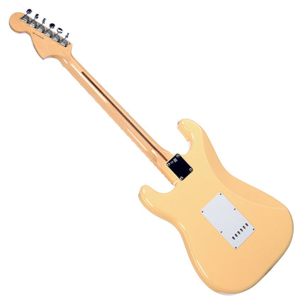 Fender Japan Yngwie Malmsteen Stratocaster Electric Guitar, Maple Fretboard with Gig Bag - Yellow White