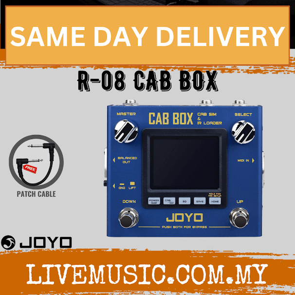Joyo R-08 CAB BOX Electric And Bass Guitar Effect Pedal With Cabinet And Power Amp Simulator ( R08 / R 08 )