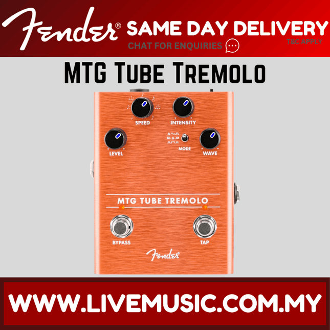 Fender MTG Tube Tremolo Guitar Effects Pedal