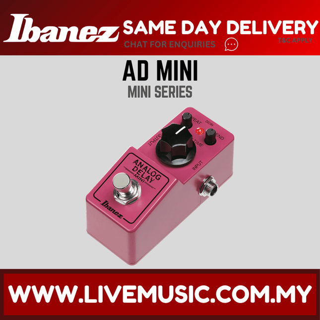 Ibanez AD MINI Analog Delay Mini Pedal ( AD-MINI / ADMINI )