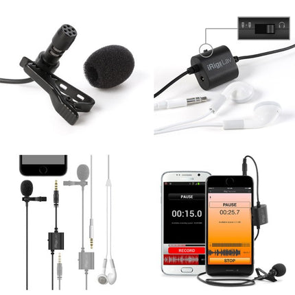 IK Multimedia iRig Mic Lav - Lavalier Microphone for iOS and Android