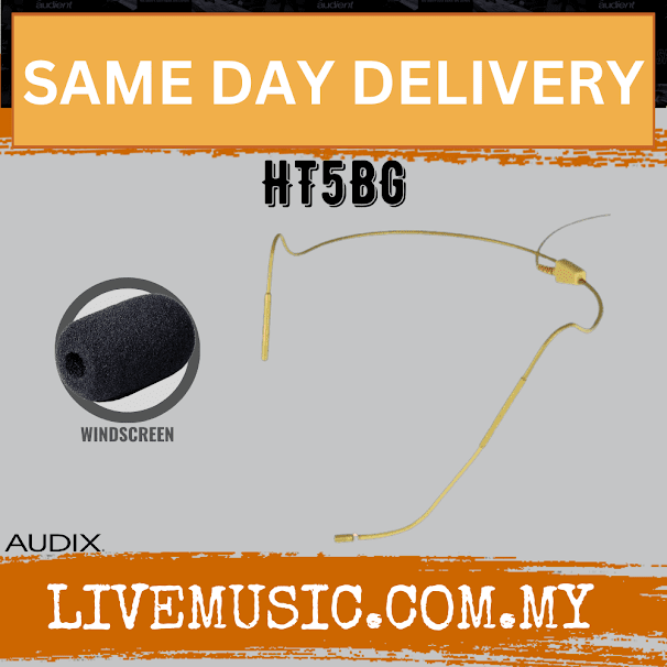 Audix HT5BG Beige Omnidirectional Headset Microphone ( HT5-BG / HT5 BG )