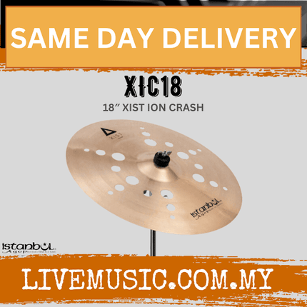 Istanbul Agop XIC18 18" Xist ION Crash Drum Set Drum Kit Cymbal (XIC 18/XIC-18)