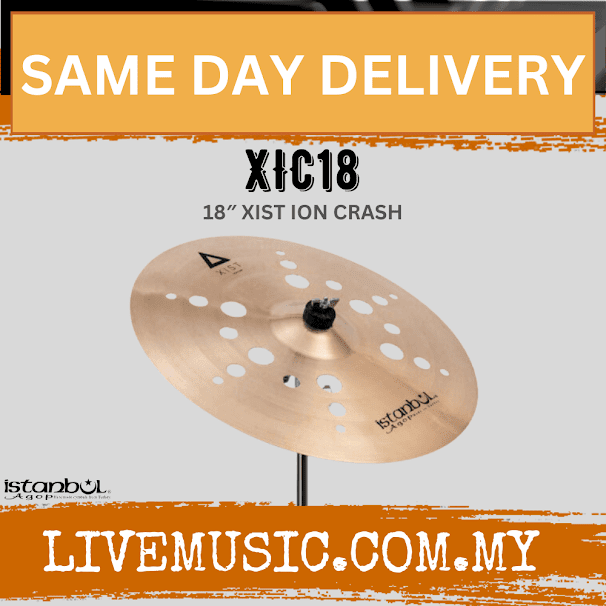 Istanbul Agop XIC18 18" Xist ION Crash Drum Set Drum Kit Cymbal (XIC 18/XIC-18)