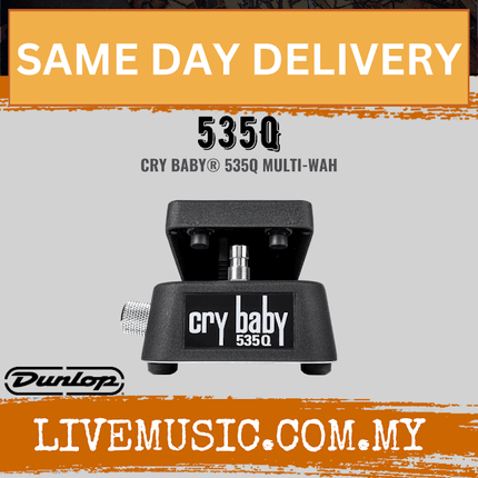 Jim Dunlop 535Q-B Cry Baby 535Q Multi-wah Pedal - Black (535QB / 535Q B)