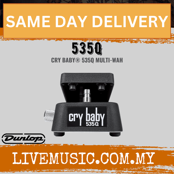Jim Dunlop 535Q-B Cry Baby 535Q Multi-wah Pedal - Black (535QB / 535Q B)